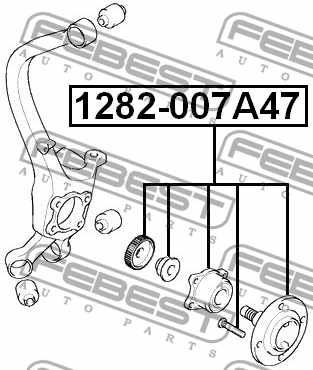 Ступица колеса FEBEST 1282-007A47 - изображение 3