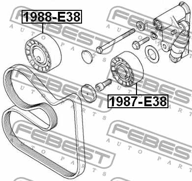 Ролик натяжной <b>FEBEST 1987-E38</b> - изображение 1