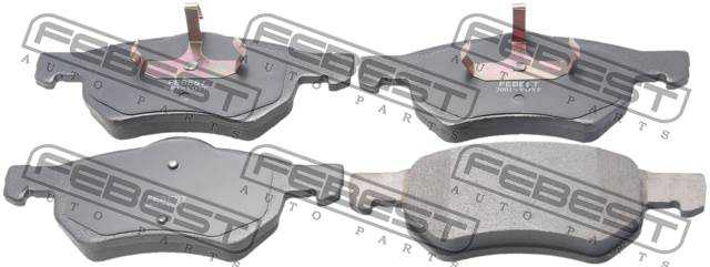 Колодки тормозные дисковые передний для CHRYSLER VOYAGER(RG,RS) <b>FEBEST 2001-VOYF</b> - изображение 2