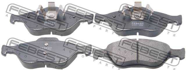 Колодки тормозные дисковые передний для TOYOTA URBAN CRUISER, YARIS <b>FEBEST 2101-JHF</b> - изображение 2