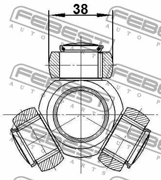 Муфта с шипами приводного вала FEBEST 2116-CA1R - изображение 3