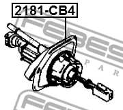 Цилиндр сцепления главный FORD FOCUS II CB4 2008-2011 <b>FEBEST 2181-CB4</b> - изображение 1