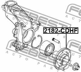 Ступица колеса FEBEST 2182-CDHF - изображение 3