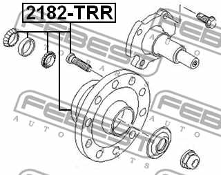 Ступица задняя FEBEST 2182-TRR - изображение 1