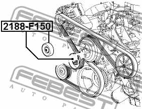 Паразитный / ведущий ролик поликлинового ременя FEBEST 2188-F150 - изображение 3