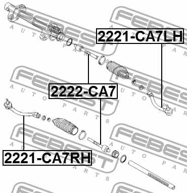 Осевой шарнир рулевой тяги FEBEST 2222-CA7 - изображение 3