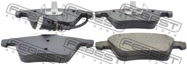Колодки передние VW TRANSPORTER/MULTIVAN T5 2003-2015 <b>FEBEST 2301-T5F</b> - изображение