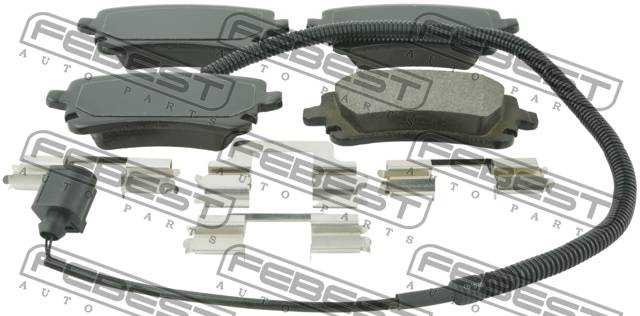 Колодки тормозные задние подходит для VOLKSWAGEN TRANSPORTER/MULTIVAN T5 2003-2015 <b>FEBEST 2301-T5R</b> - изображение 1