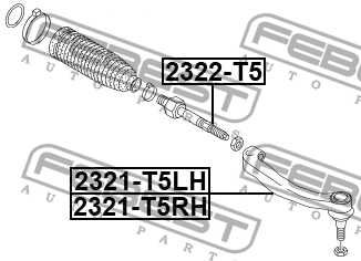 Тяга рулевая VW TRANSPORTER V/VI <b>FEBEST 2322-T5</b> - изображение 1