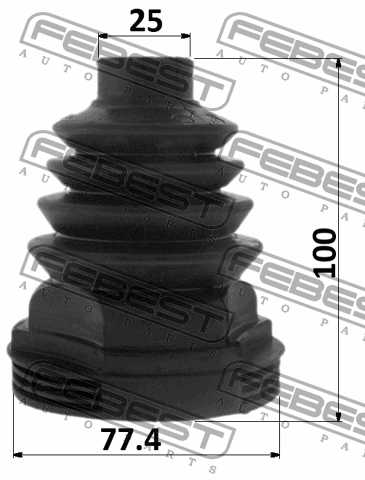 Пыльник шрус внутренний комплект 77.4X100X25 подходит для RENAULT LOGAN 2005-2013 <b>FEBEST 2415-LAGIIT</b> - изображение 2