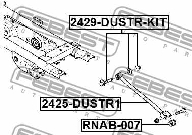 Болт с эксцентриком RENAULT DUSTER <b>FEBEST 2429-DUSTR-KIT</b> - изображение 1