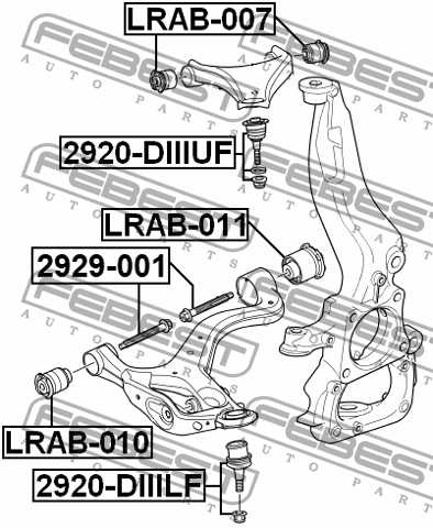 Болт с эксцентриком подходит для Land Rover DISCOVERY III 2005-2009 <b>FEBEST 2929-001</b> - изображение 2