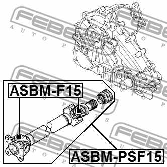 Вал карданный BMW X5 E70 2006-2013 <b>FEBEST ASBM-PSF15</b> - изображение 2