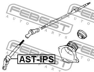 Вал карданный рулевой нижний TOYOTA GAIA 98-04 <b>FEBEST AST-IPS</b> - изображение 2