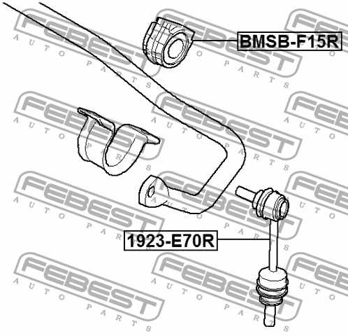 Опора стабилизатора FEBEST BMSB-F15R - изображение 3