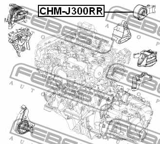 Подвеска двигателя FEBEST CHM-J300RR - изображение 3