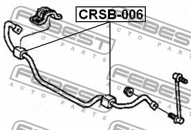 Опора стабилизатора FEBEST CRSB-006 - изображение 3