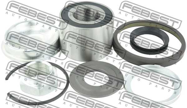 Подшипник ступицы задний CITROEN C3 2002-2009 <b>FEBEST DAC25520037-KIT8</b> - изображение