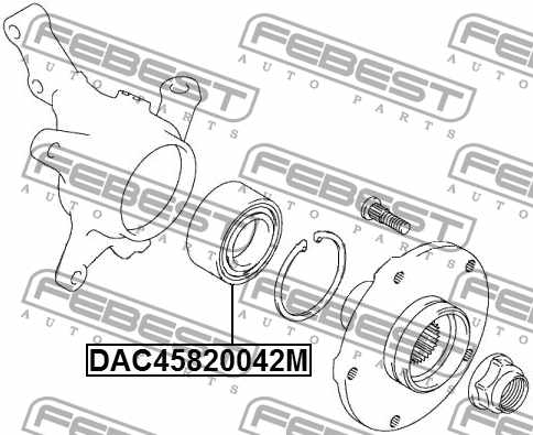 Подшипник ступицы колеса FEBEST DAC45820042M - изображение 3