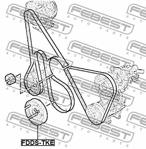 Шкив коленвала FORD RANGER TKE 2011- <b>FEBEST FDDS-TKE</b> - изображение 2