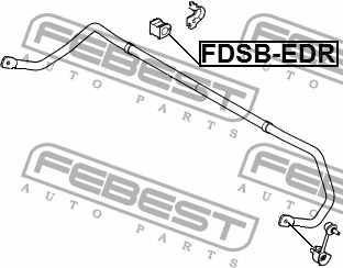 Опора стабилизатора FEBEST FDSB-EDR - изображение 3