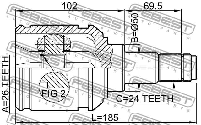 Хомут FEBEST FE-CLAMP - изображение 1
