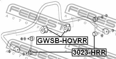 Втулка заднего стабилизатора d18 FEBEST GWSB-HOVRR - изображение 1
