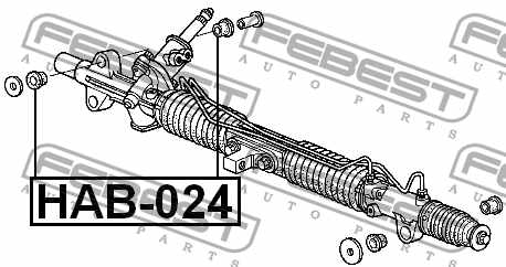 Опора рулевой рейки <b>FEBEST HAB-024</b> - изображение 1