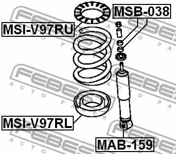 Втулка, амортизатор FEBEST MAB-159 - изображение 3