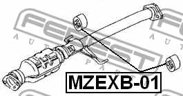 Подвеска глушителя <b>FEBEST MZEXB-01</b> - изображение 3