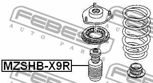 Пыльник амортизатора <b>FEBEST MZSHB-X9R</b> - изображение 1
