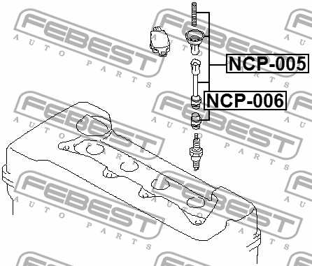 Наконечник катушки зажигания NISSAN TEANA J31, X-TRAIL T30, MURANO Z30 <b>FEBEST NCP-006</b> - изображение 1