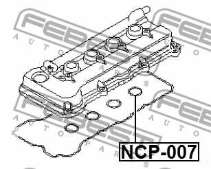 Кольцо уплотнит свеч колодца NISSAN NOTE, MICRA K12 <b>FEBEST NCP-007</b> - изображение 1