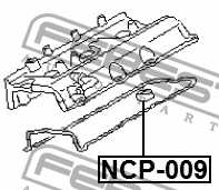 Кольцо уплотн свечн колодца NISSAN MAXIMA CA33 2000.01-2006.01 <b>FEBEST NCP-009</b> - изображение 1