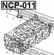 Кольцо уплотнительное форсунки впрыска NISSAN ALMERA N16E 2000-2006 <b>FEBEST NCP-011</b> - изображение 2