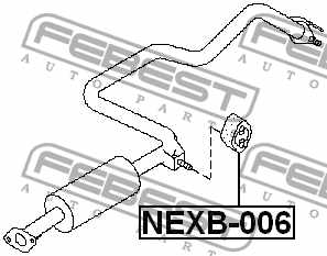 Подвеска глушителя <b>FEBEST NEXB-006</b> - изображение 1
