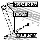 Дистанционная труба, амортизатор FEBEST NSB-F24M - изображение 3