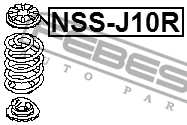 Проставка задн пружины верхняя NISSAN QASHQAI J10E 2006.12-2013.12 <b>FEBEST NSS-J10R</b> - изображение 1