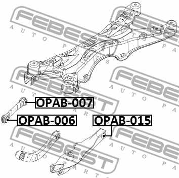 Сайлентблок задн попереч рычага OPEL SIGNUM 2003-2008 <b>FEBEST OPAB-015</b> - изображение 2