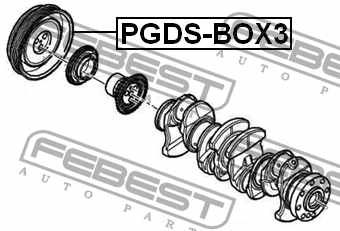 Снято шкив коленвала <b>FEBEST PGDS-BOX3</b> - изображение 3