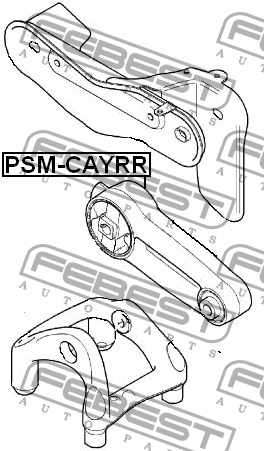 Подвеска двигателя FEBEST PSM-CAYRR - изображение 3