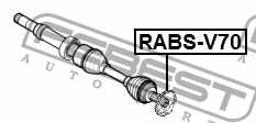 Кольцо ABS подходит для VOLVO XC90 2003-2014 <b>FEBEST RABS-V70</b> - изображение 1