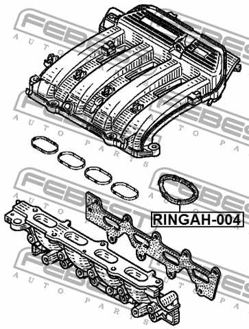 Кольцо уплотнительное впускного коллектора подходит для RENAULT LOGAN 2005-2013 <b>FEBEST RINGAH-004</b> - изображение 2