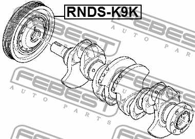 Шкив коленвала RENAULT LOGAN 2005-2013 <b>FEBEST RNDS-K9K</b> - изображение 1