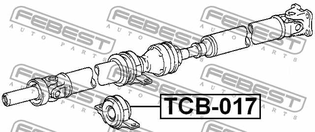 Подшипник, промежуточный подшипник карданного вала FEBEST TCB-017 - изображение 3