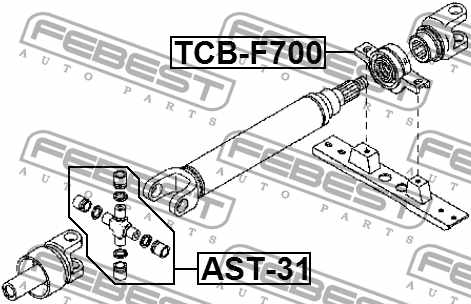 Подшипник, промежуточный подшипник карданного вала FEBEST TCB-F700 - изображение 3