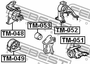 Опора двигателя <b>FEBEST TM-048</b> - изображение 1