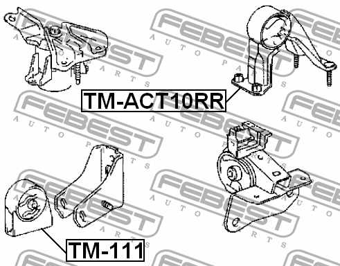 Подвеска двигателя FEBEST TM-ACT10RR - изображение 3