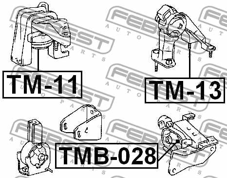 Опора двигателя <b>FEBEST TMB-028</b> - изображение 3