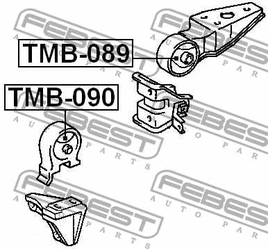 Сайленблок задней подушки двигателя FEBEST TMB-089 - изображение 1